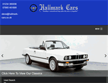 Tablet Screenshot of hallmark-cars.co.uk